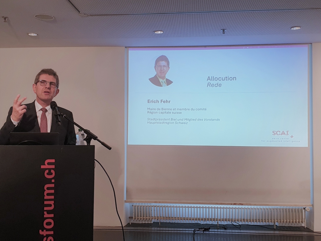 Rede von Erich Fehr Stadtpräsident Biel und Mitglied des Vorstands Hauptstadtregion Schweiz